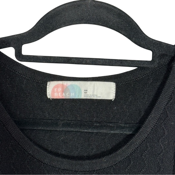 Free People Beach Black Eve Sweater Maxi Dress Womens XS - Picture 5 of 9